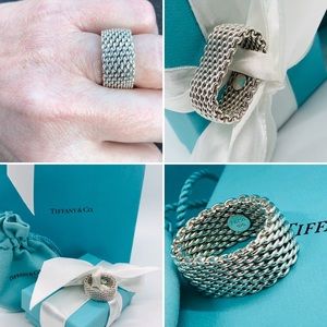🤩 Authentic MINT Tiffany & Co. Somerset Mesh Ring